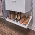 Closetmaid Shelftrack Wood White Shoe Shelf Add On For Closet Organizer