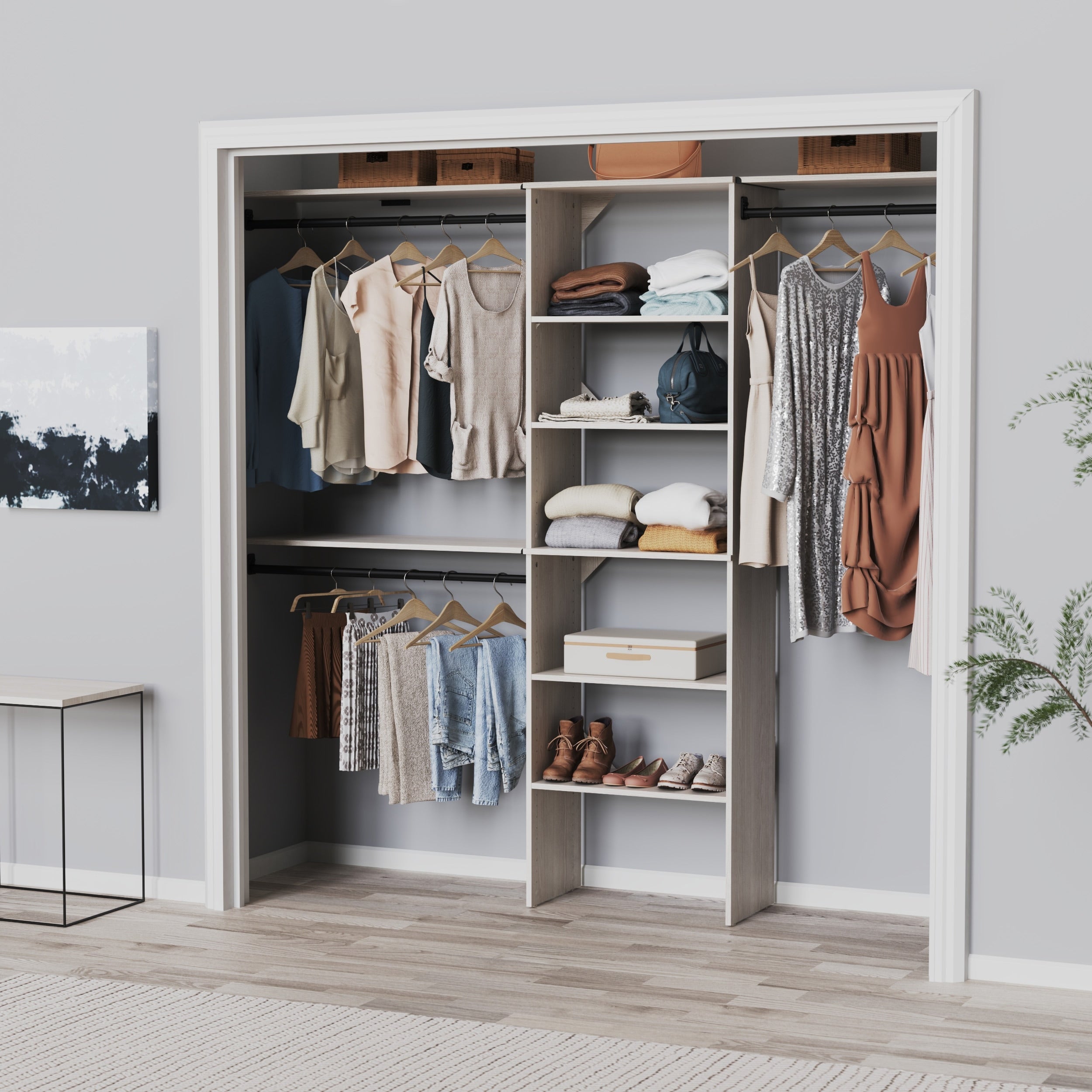 Closetmaid Suitesymphony 25 In. Closet Organizer With Shelves