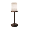 Cloud Dakota 1 Light Dark Bronze Table Lamp Tall Clouds Cylinder W Flat Rim Shade