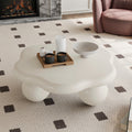 Cloud Shaped Coffee Table Stylish Side Table For Living Room End Table Cream White Sofa Table Cocktail Table