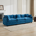 Cloud Sofa 3 Seats Ottoman Is Not Included Comfy Double Layer Upholstered Seat Cushion Breathable Chenille Fabric