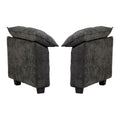 Cloud Sofa Armrests Only Sectional Couch Comfy Double Layer Upholstered Seat Cushion Breathable Chenille Fabric