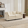 Cloud Sofa Loveseat Ottoman Is Not Included Modern Sectional Couch Comfy Double Layer Upholstered Seat Cushion