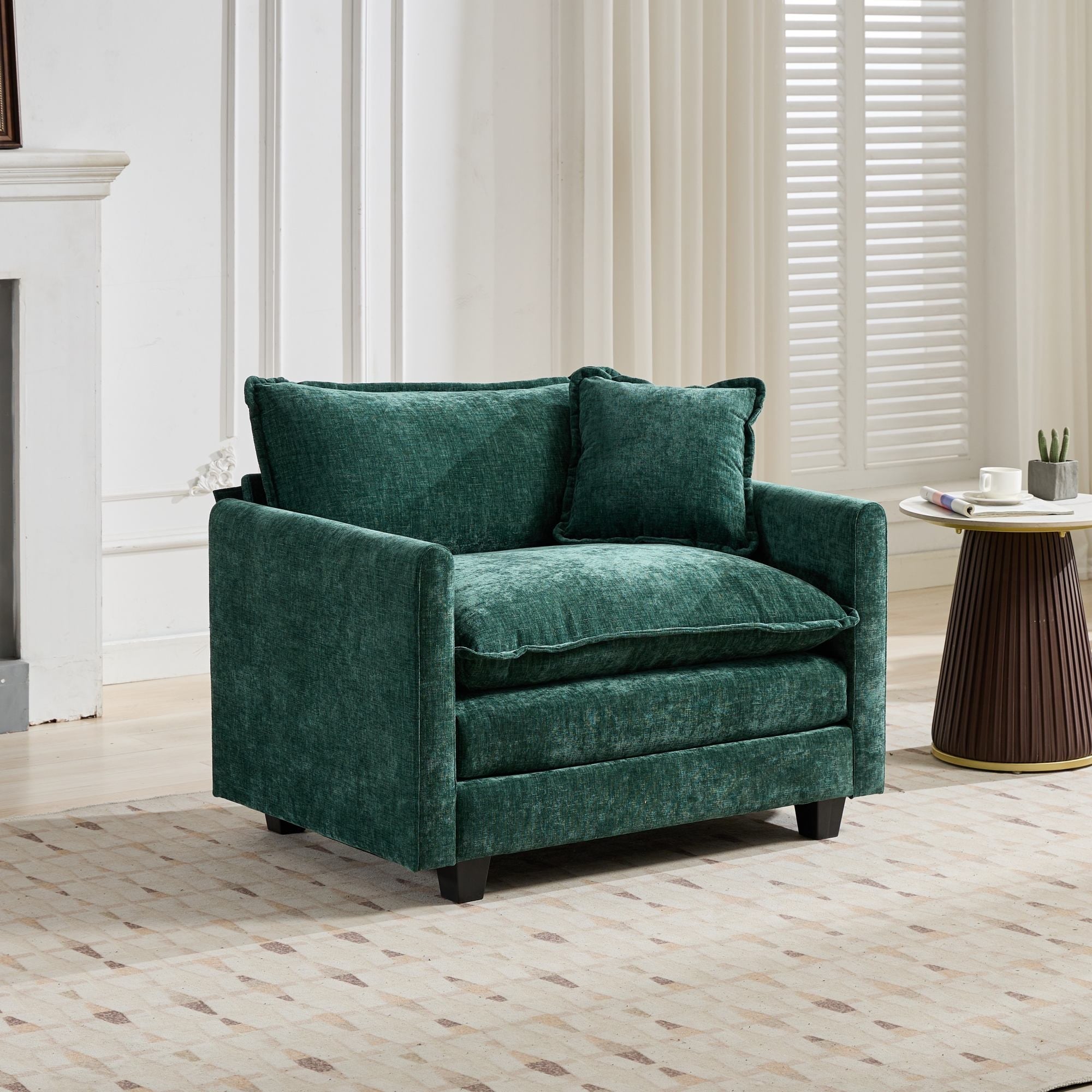 Cloud Sofa Single Seat Ottoman Is Not Included Modern Sectional Couch For Living Room Bedroom And Apartment