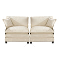 Cloud Sofa Two Seats The Cushion On The Armrest Not Included Sectional Couch Comfy Double Layer Upholstered Seat Cushion