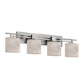 Clouds Aero 4 Light Brushed Nickel Bath Bar Clouds Oval Shade