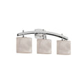 Clouds Archway 3 Light Brushed Nickel Bath Bar Clouds Oval Shade
