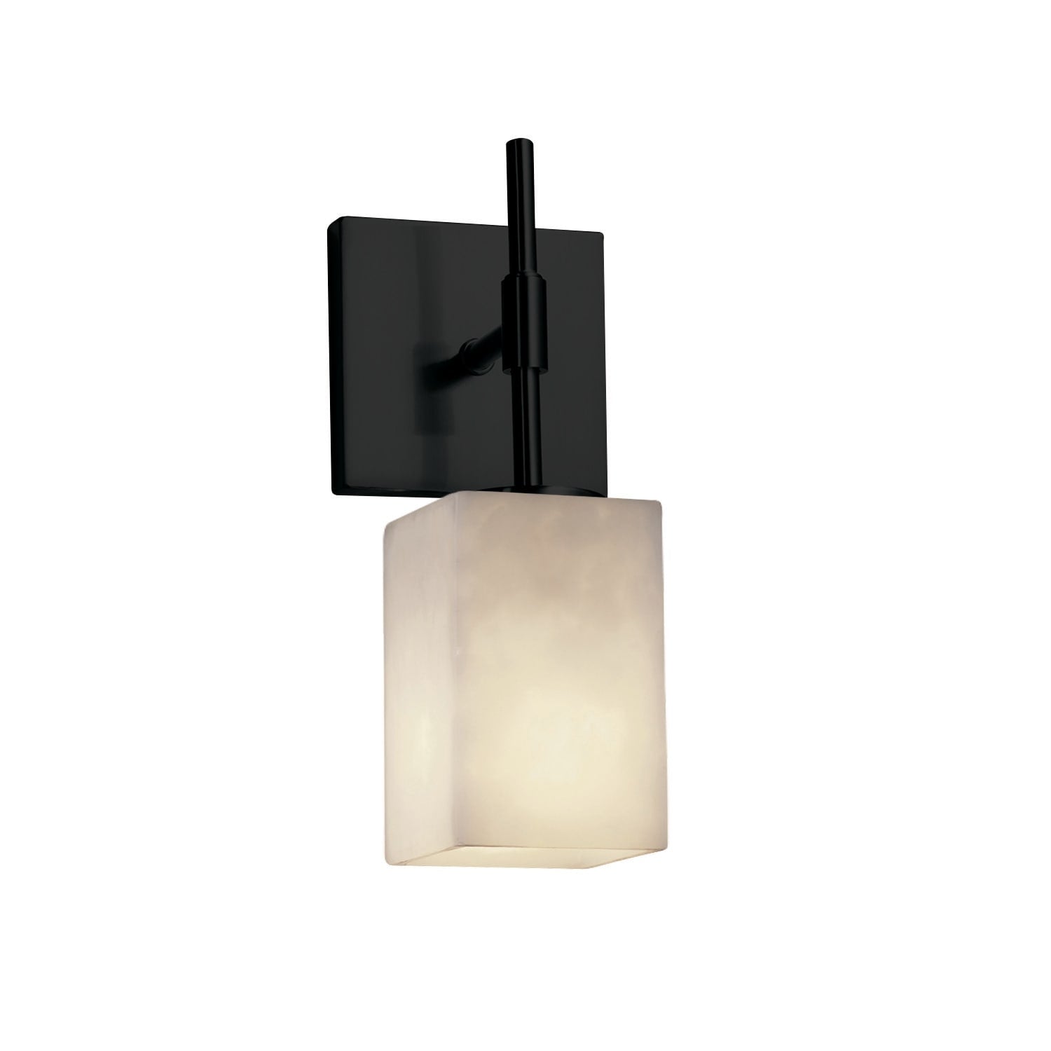 Clouds Union 1 Light Wall Sconce Tall Clouds Square W Flat Rim Shade