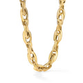 Clover 14K Yellow Gold Chunky Oval Link Chain Necklace 18