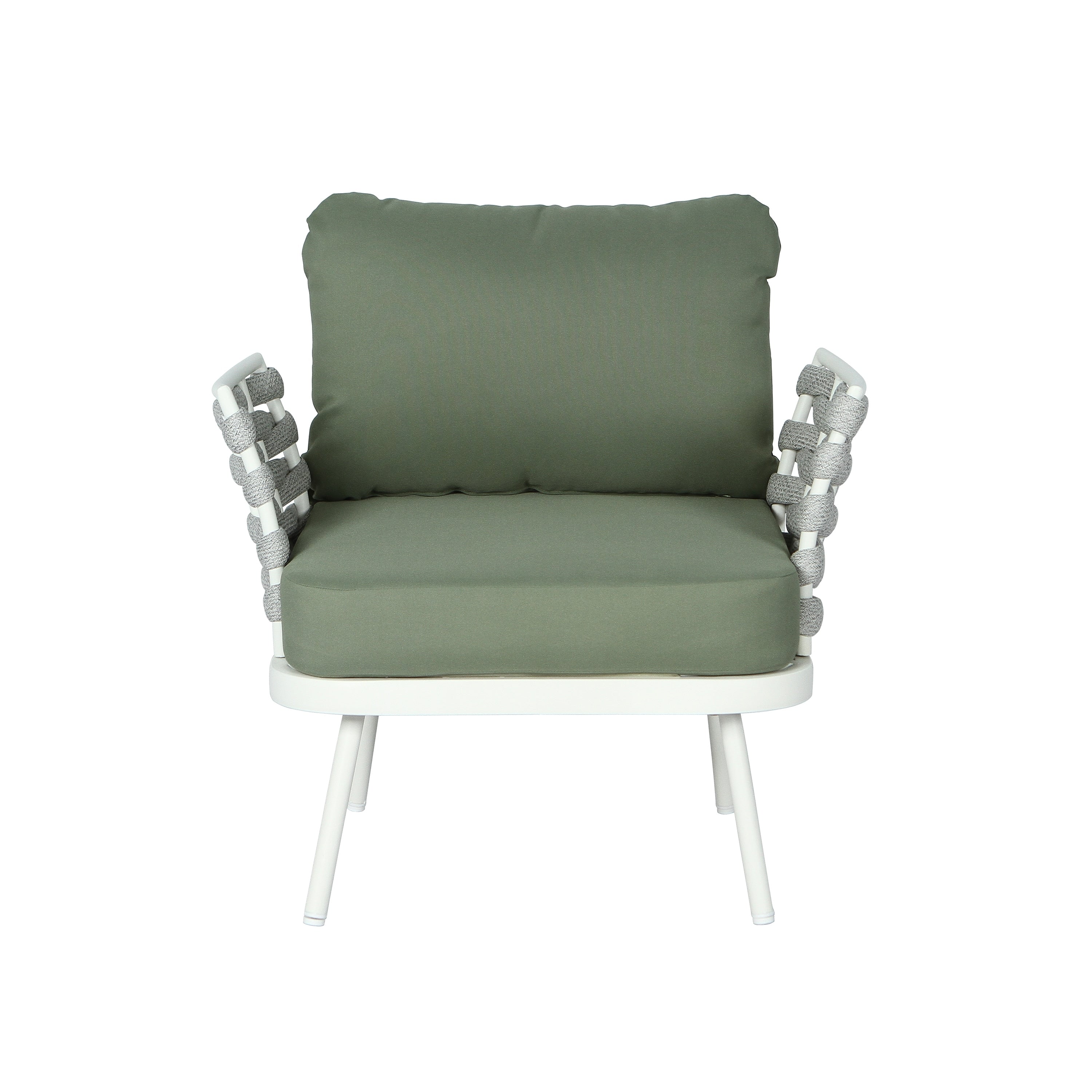 Club Chairs Outdoor Chair Set Of 2 Dining Chair Green Off White Reading Chair Accent Chair Leisure Chair
