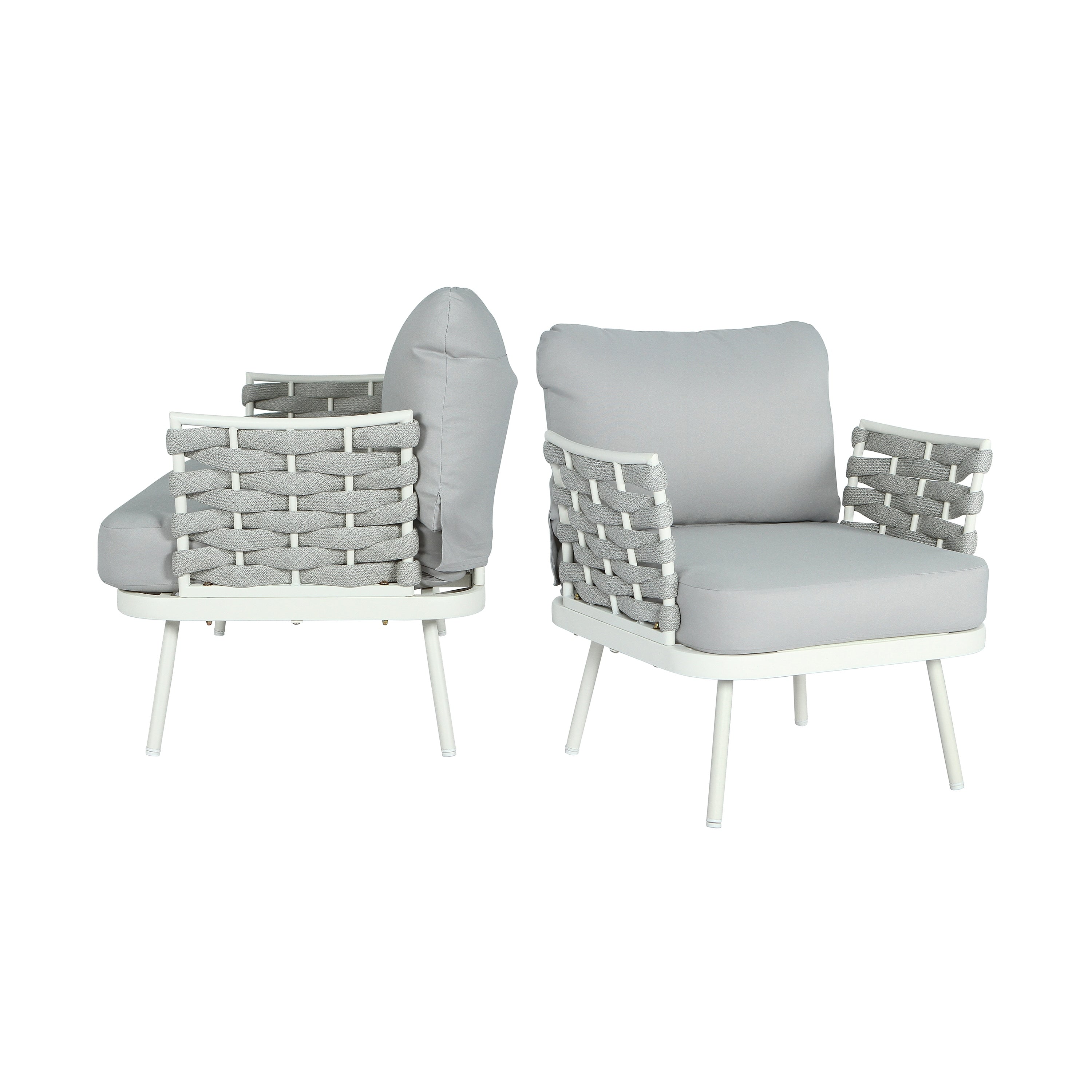 Club Chairs Outdoor Chair Set Of 2 Dining Chair Reading Chair Accent Chair Leisure Chair With Metal Frame