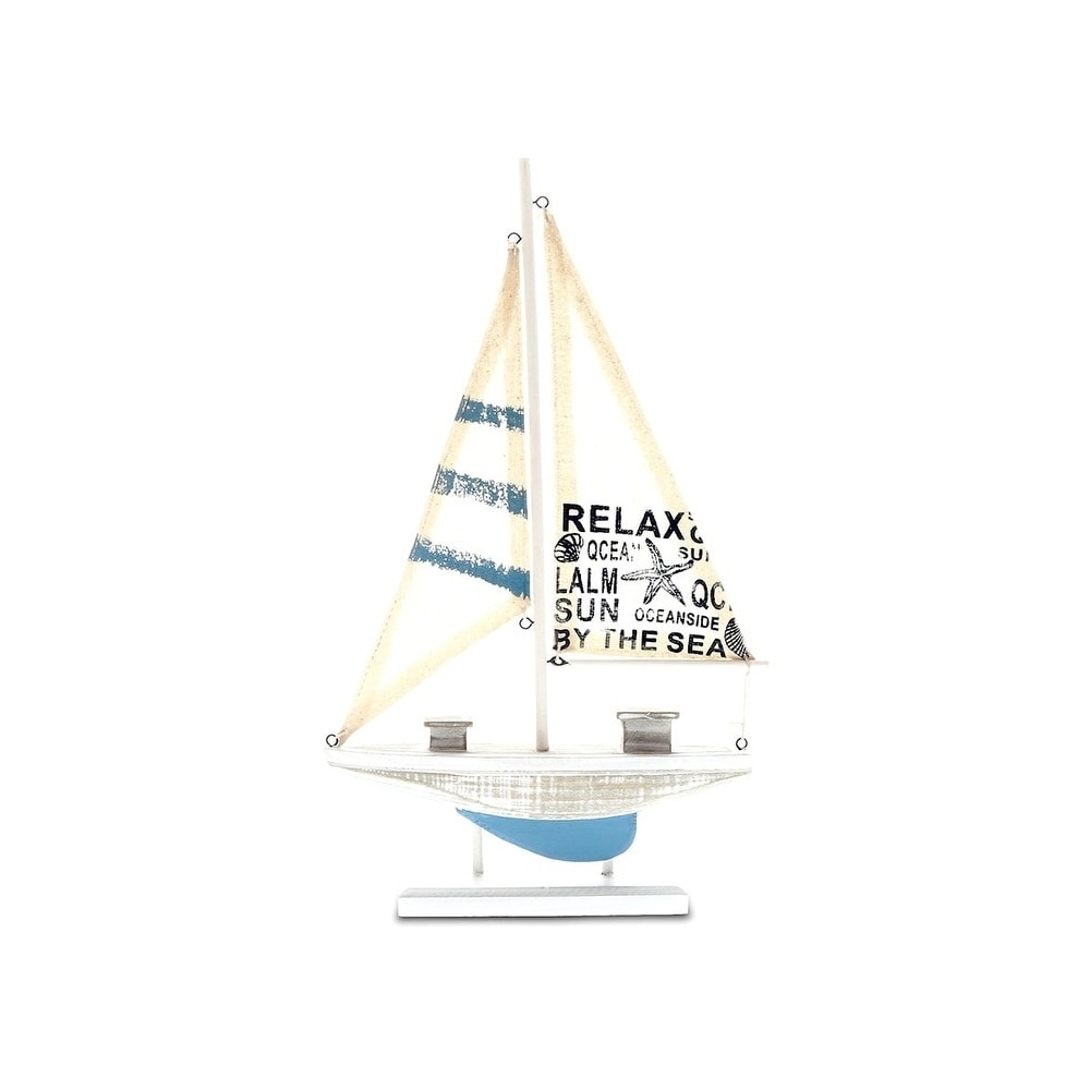Cota Global Aqua Sky Sailboat Nautical Decor Item 9185