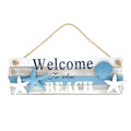 Cota Global Aqua Sky Welcome To The Beach Sign Wall Accent Nautical D Cor Item 9176