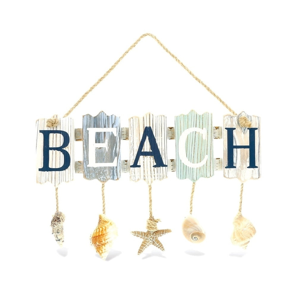 Cota Global Aquarius Beach Shells Sign Wall Accent Nautical D Cor Item 9167