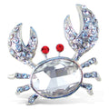 Puzzled Crystal Metal Crab Refrigerator Magnet