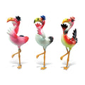 Multicolor Plastic Flamingo Bobble Magnets
