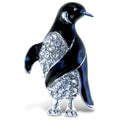 Puzzled Metal Penguin Sparkling Refrigerator Magnet