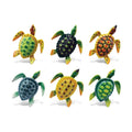 Puzzled Reef Sea Turtle Bobble Magnets Pack Of 6