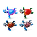 Puzzled Inc. Sea Turtle 2 Multicolor Plastic Bobble Eye Magnet Pack Of 4