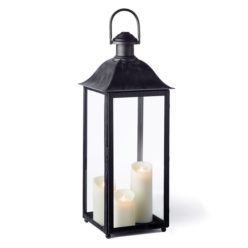 Coach House 30 Inch Outdoor Lantern Washed Black