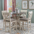 Coast To Coast Belsey 5 Piece Round Table Counter Height Dining Set