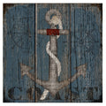 Coastal Anchor By Beth Albert Wrapped Canvas Art Print