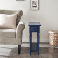 Coastal White Wood Accent Table