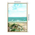 Coastal Grasses By Brook Page Framed Canvas Wall Art Print