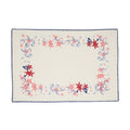Coastal Starfish Shell Cotton Placemats Set Of 4 Nautical Sea Life Border For Dining Beach Inspired 13 X19