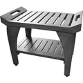Coastalvogue Tranquility 24In Wide Showerbench Gr156 In A Gray Finish