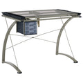 Coaster Company Chrome Drafting Desk