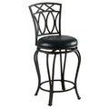 Copper Grove Oxtongue Black Metal Barstool