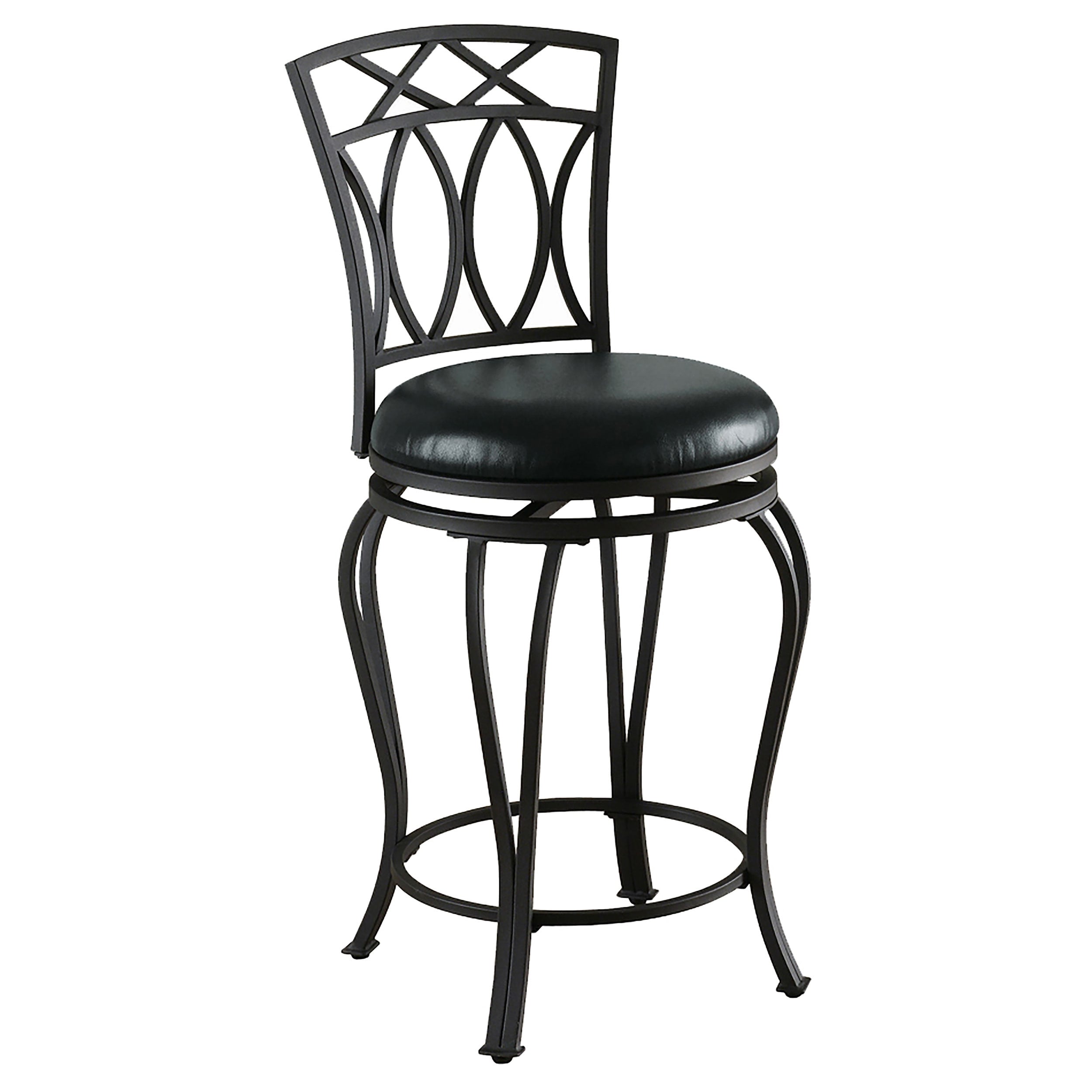 Copper Grove Oxtongue Black Metal Barstool