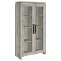 Rustic Grey Curio Cabinet