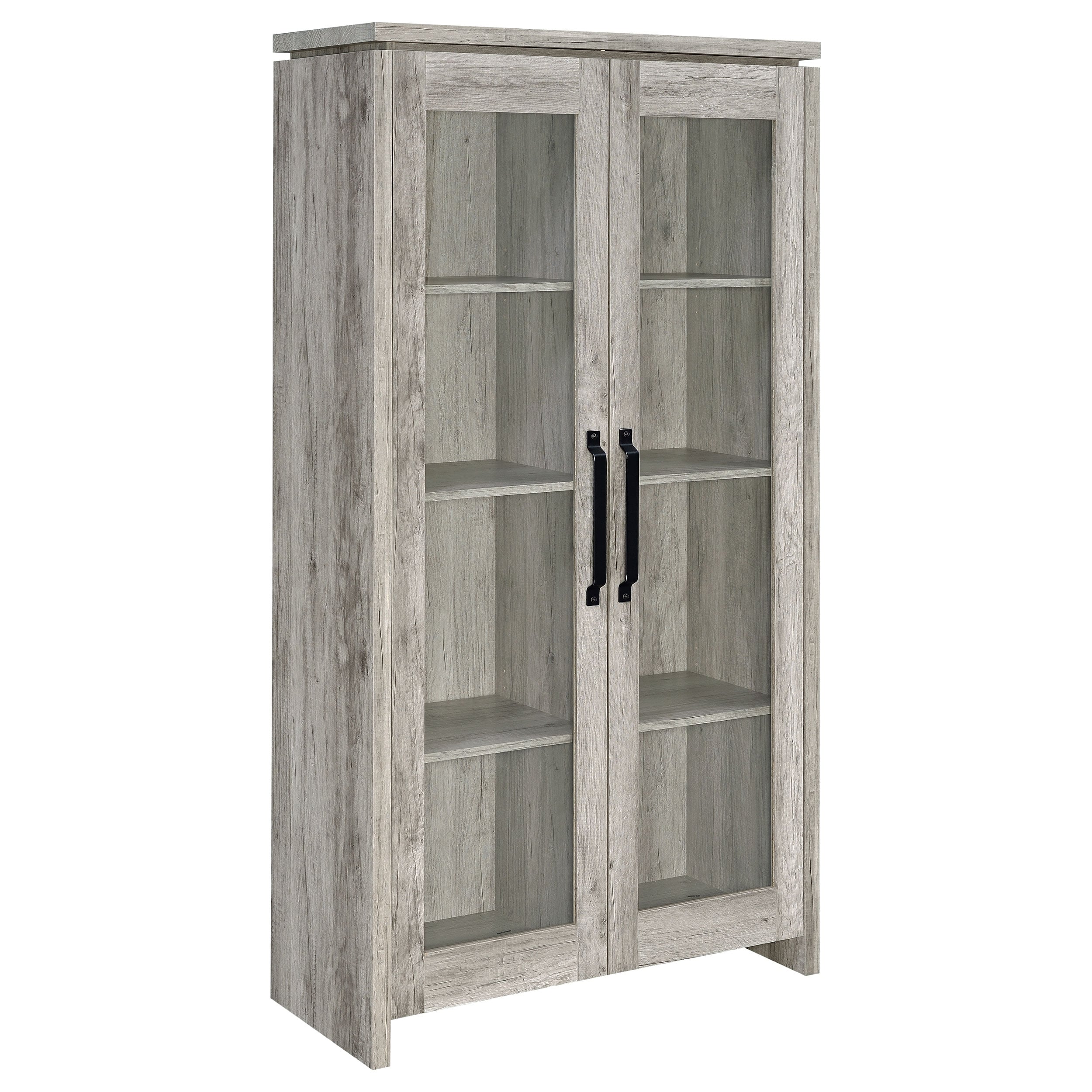 Rustic Grey Curio Cabinet