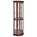 Traditional Medium Brown Curio Cabinet