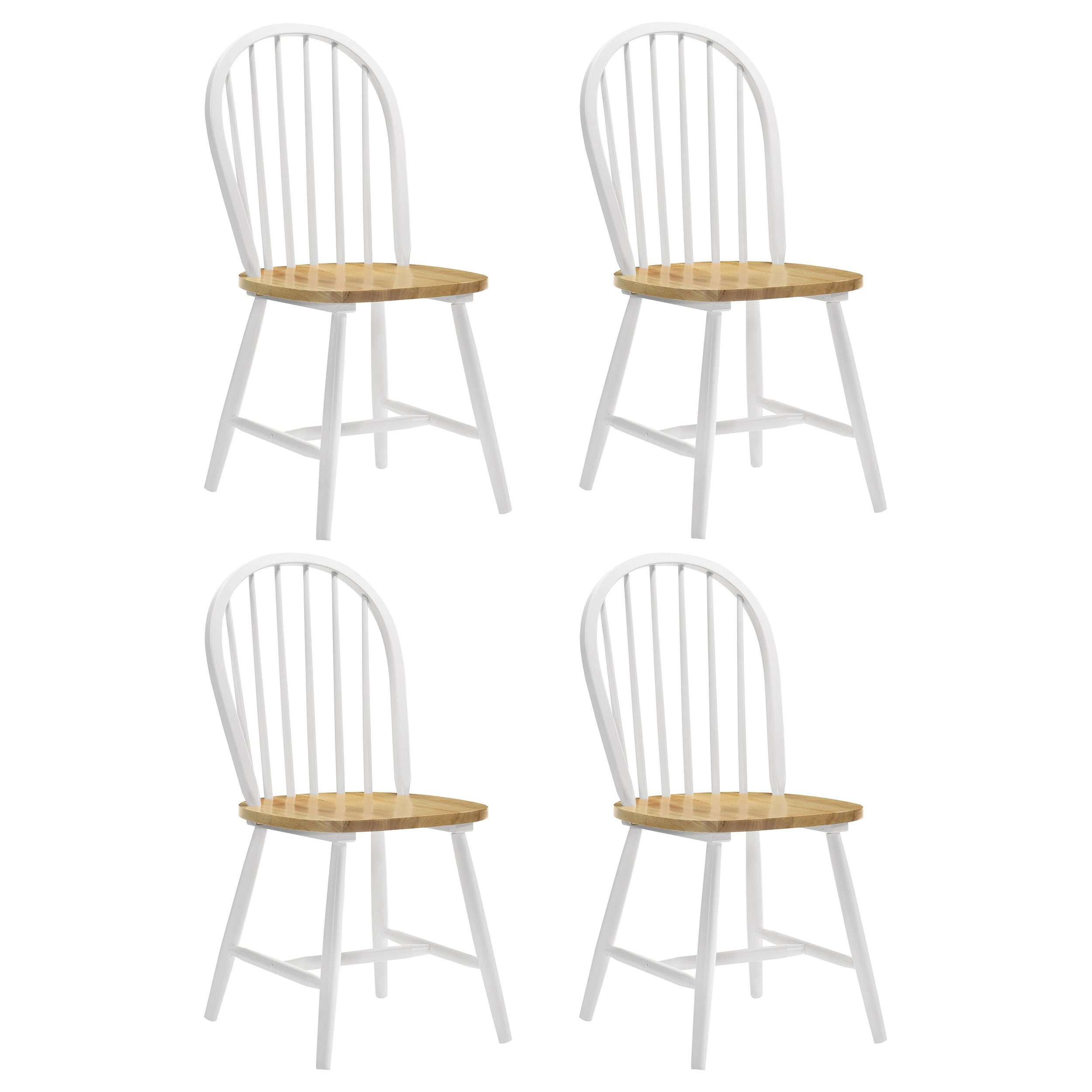 Coaster Company White Wood Dining Chair