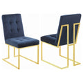 Silver Orchid Dressler Tufted Back Upholstered Dining Chairs Set Of 2
