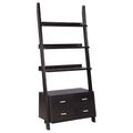 Coaster Company Cappuccino 4 Shelf 4 Drawer Ladder Bookcase