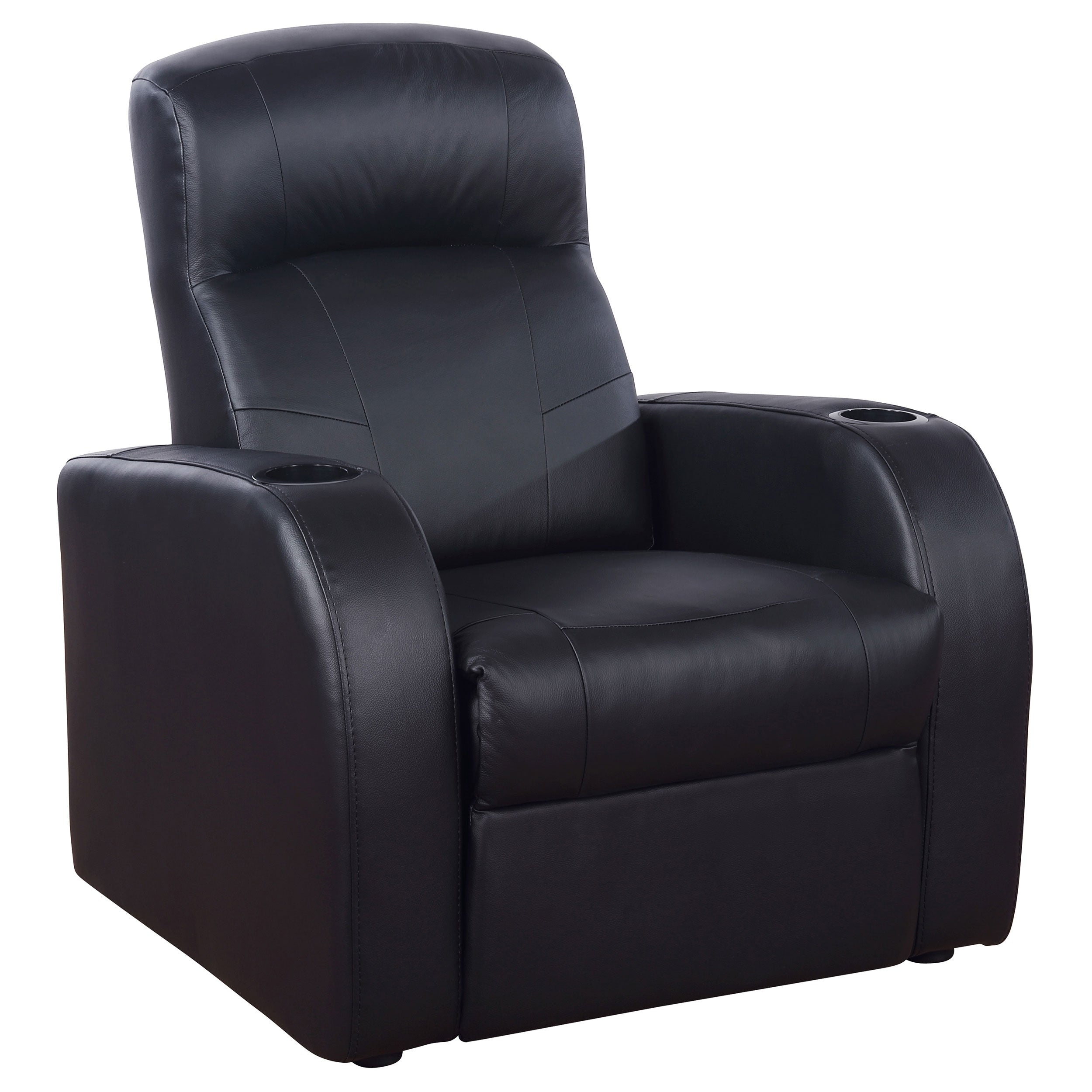 Strick Bolton Roxy Black Leather Recliner