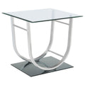 Contemporary Chrome End Table