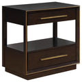 Strick Bolton Strelli Brown 2 Drawer Nightstand