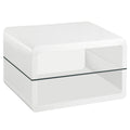 Coaster Company Modern White End Table