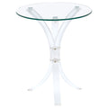 Contemporary Clear Accent Table