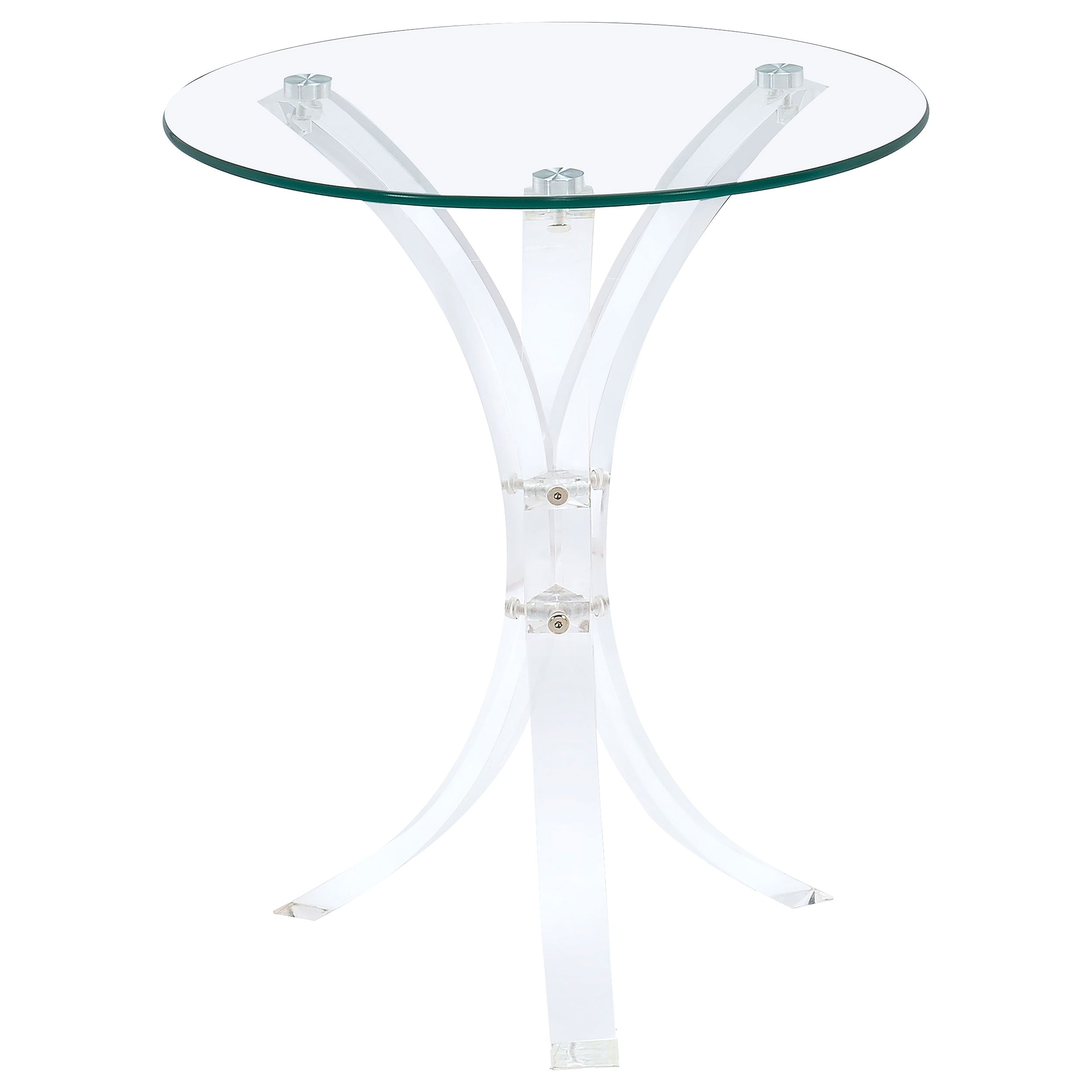 Contemporary Clear Accent Table