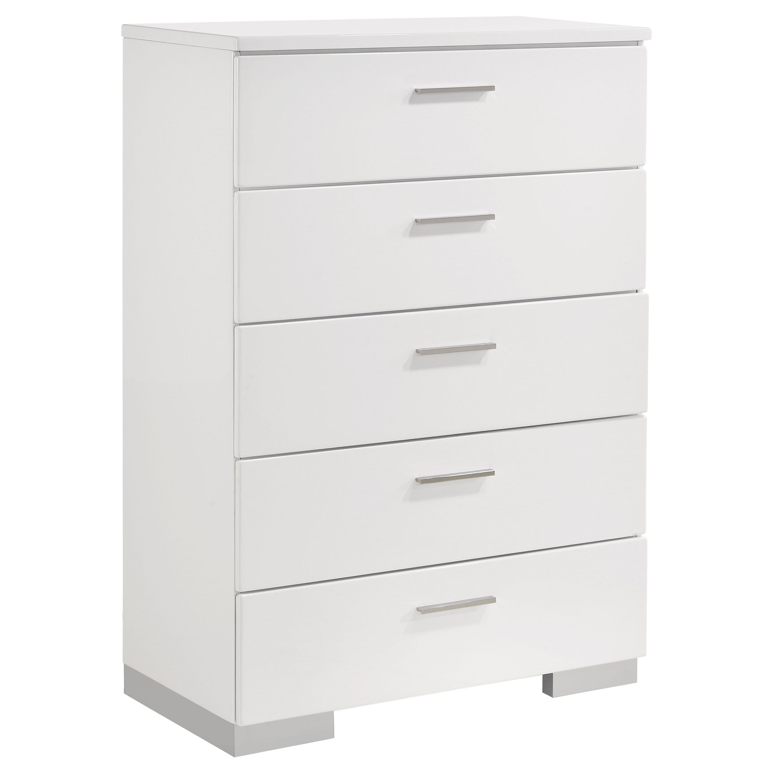 Coaster Company Felecity White 5 Drawer Chest