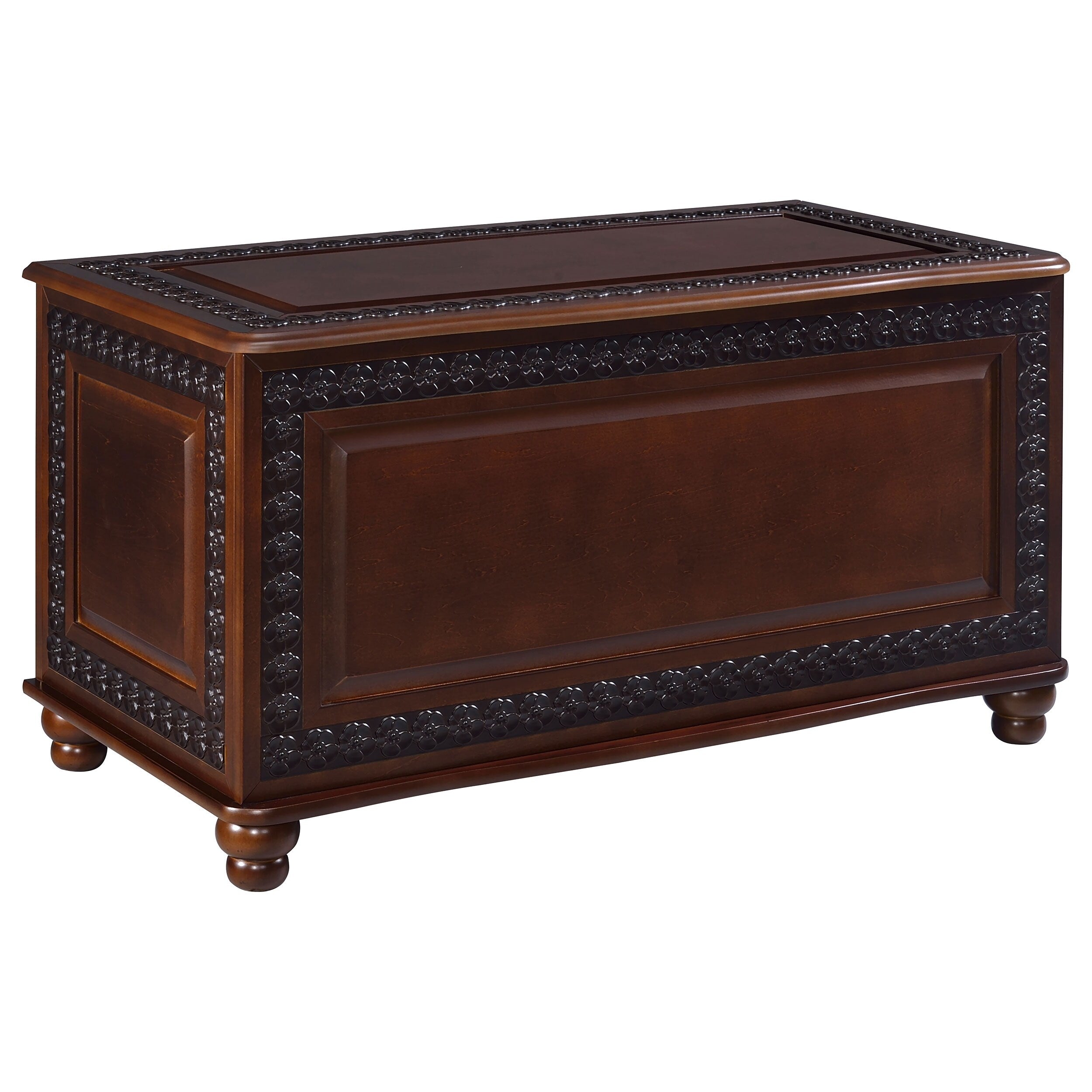 Coaster Company Deep Brown Tobacco Wooden Cedar Chest