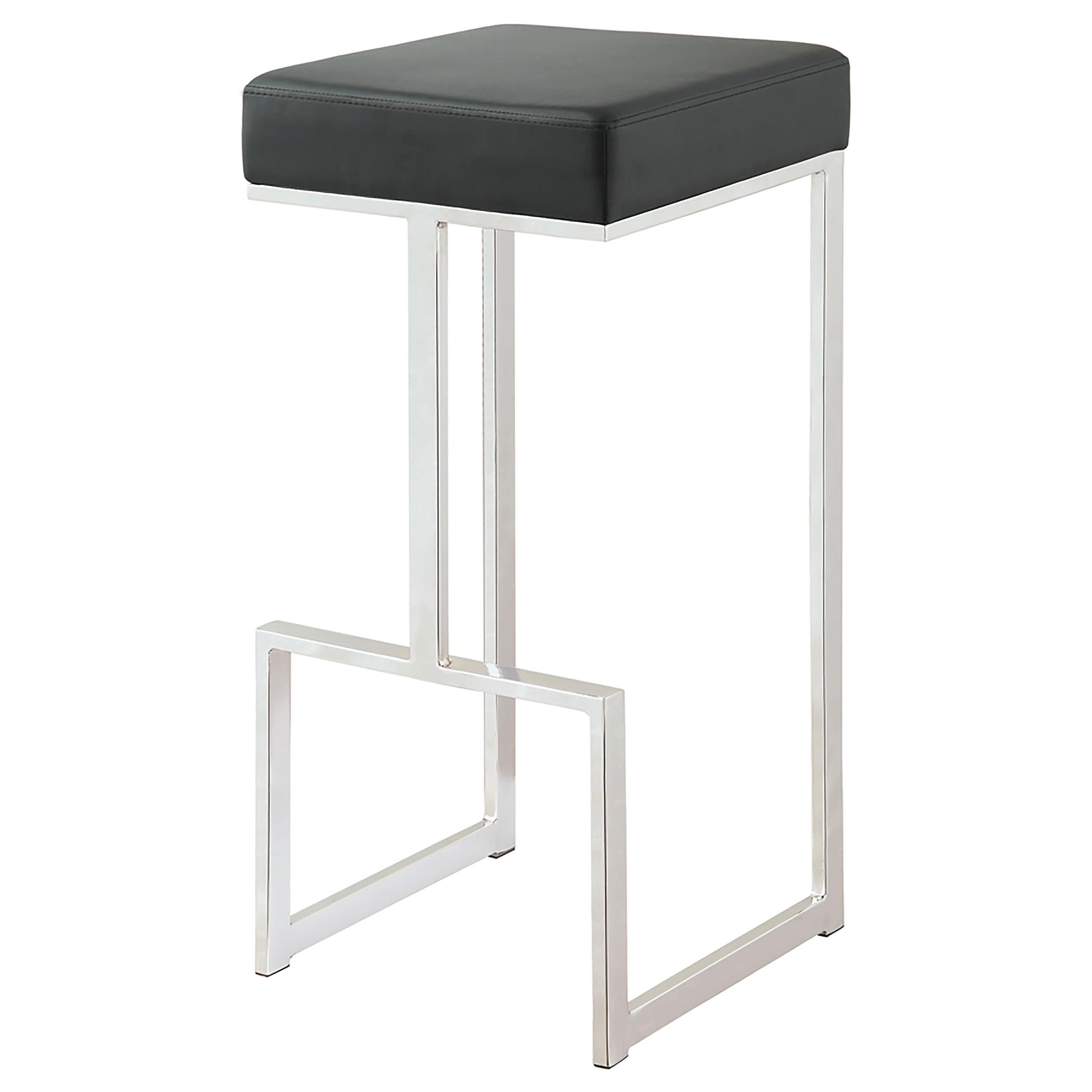 Contemporary Chrome Stool