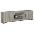 Modern Grey Driftwood 2 Door Tv Console