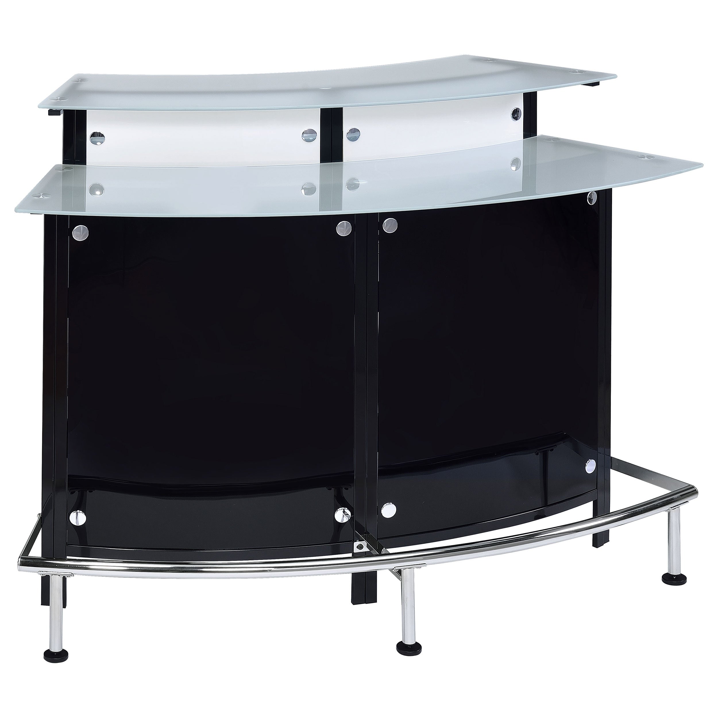 Strick Bolton Onchi Modern Black Bar Table